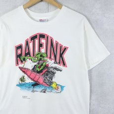 画像1: 90's RAT FINK USA製 キャラクタープリントTシャツ XL (1)