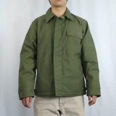 画像2: 70's U.S.NAVY A-2 デッキジャケット DEADSTOCK MEDIUM (2)