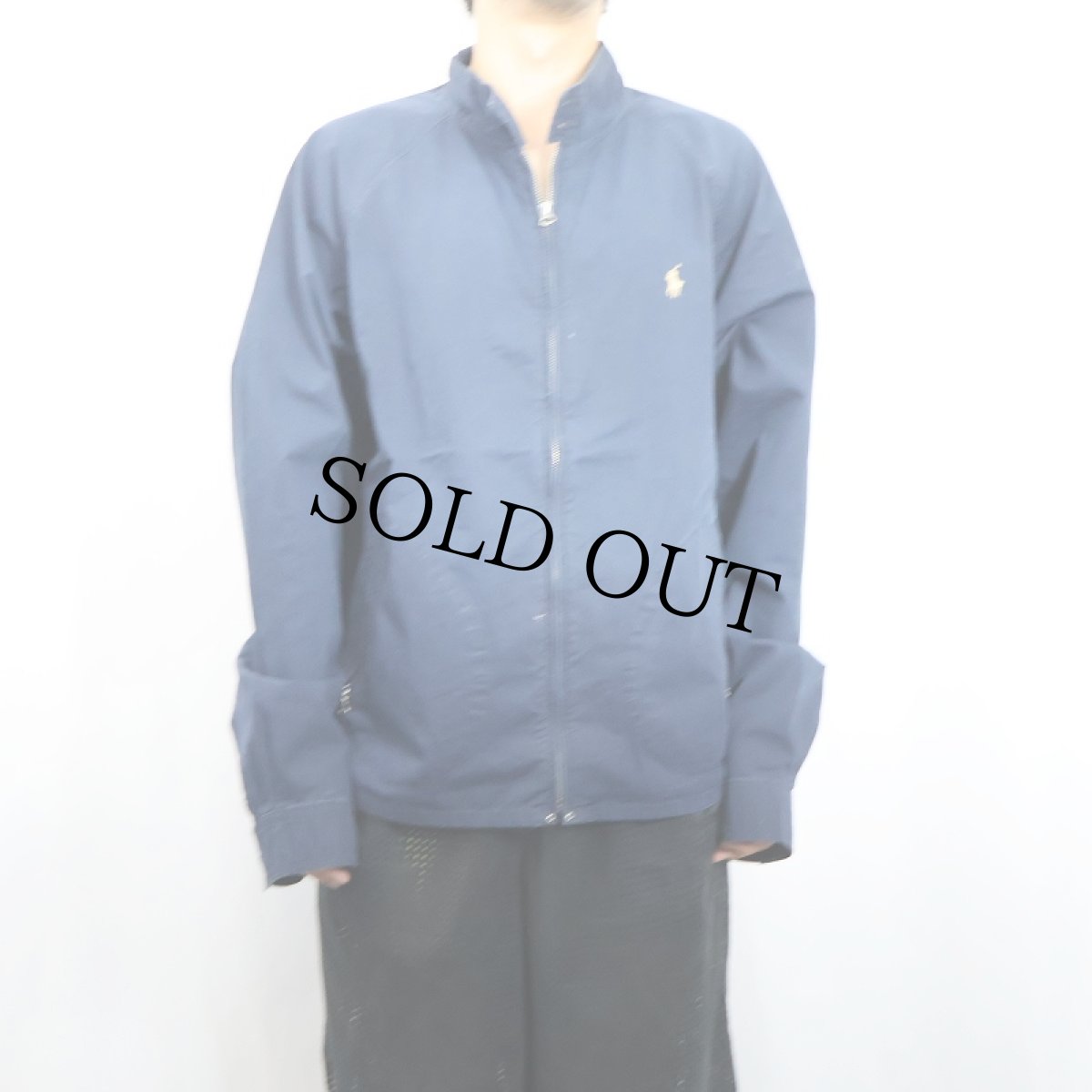 画像2: POLO Ralph Lauren ロゴ刺繍 コットンスイングトップ NAVY XL (2)