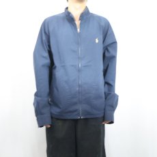 画像2: POLO Ralph Lauren ロゴ刺繍 コットンスイングトップ NAVY XL (2)