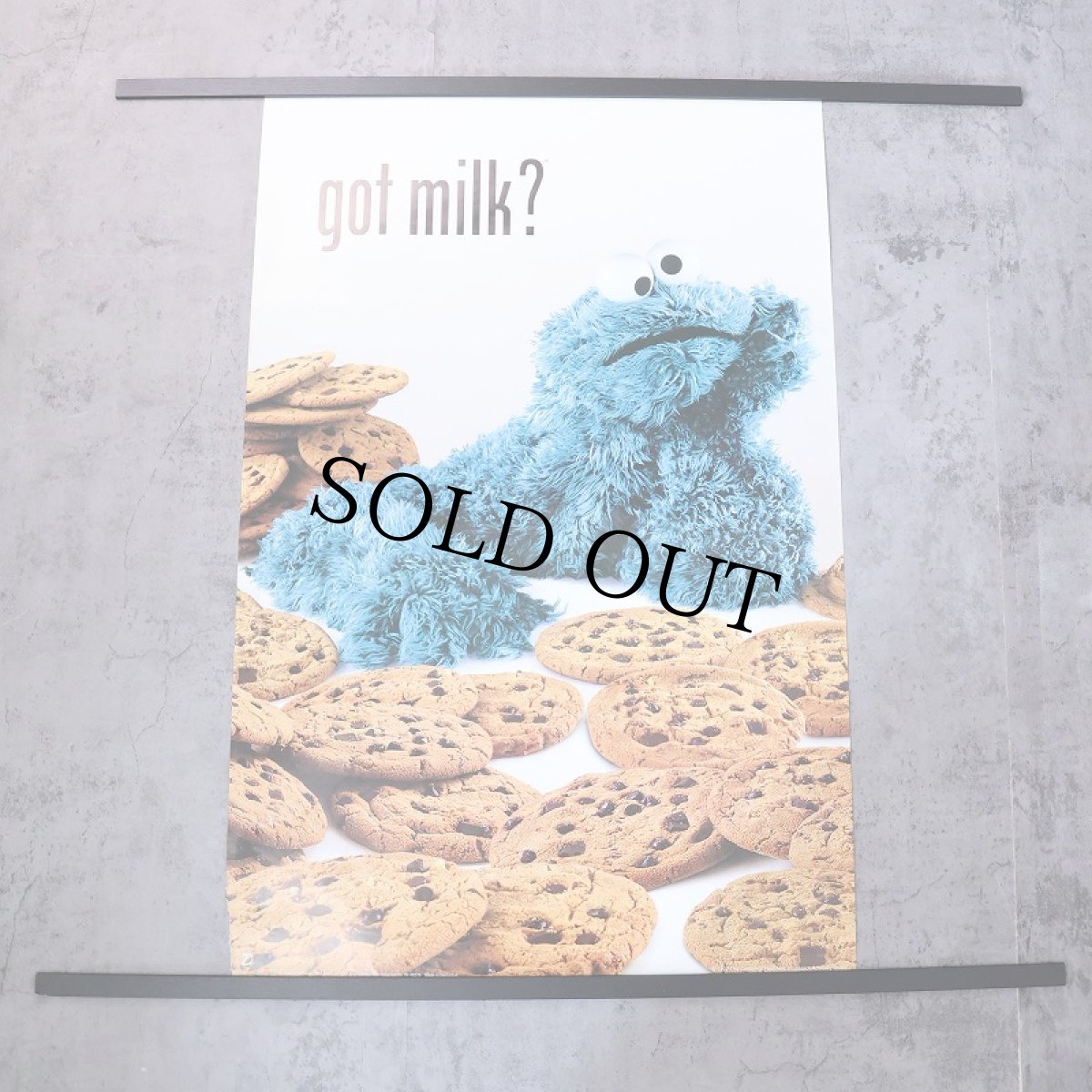 画像1: COOKIE MONSTER "got milk?" Poster (1)