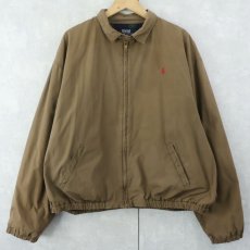 画像1: 90's POLO Ralph Lauren USA製 ロゴ刺繍 コットンスイングトップ XL (1)