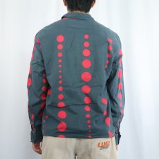 画像3: ARMANI EXCHANGE ドット柄 コットンシャツ M (3)