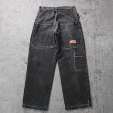 画像2: JNCO JEANS USA製 "Handyman" パッチ付き ブラックデニムペインターパンツ W31 (2)