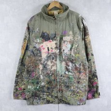 画像1: RIP CURL "MILITARY TYPE" ペンキペイント コットンジャケット XL (1)
