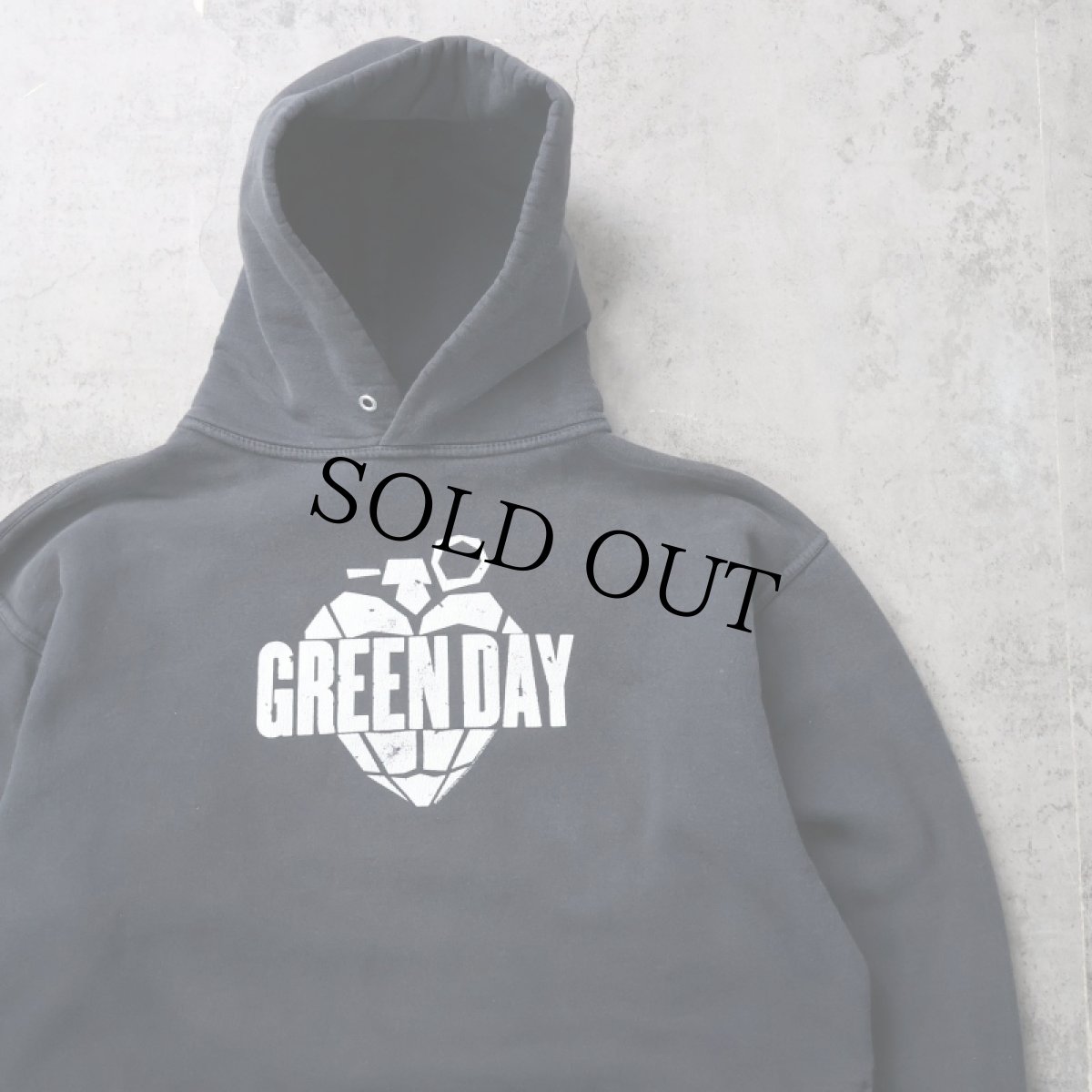 画像1: GREEN DAY "american idiot" ロックバンドスウェットフーディ BLACK L (1)