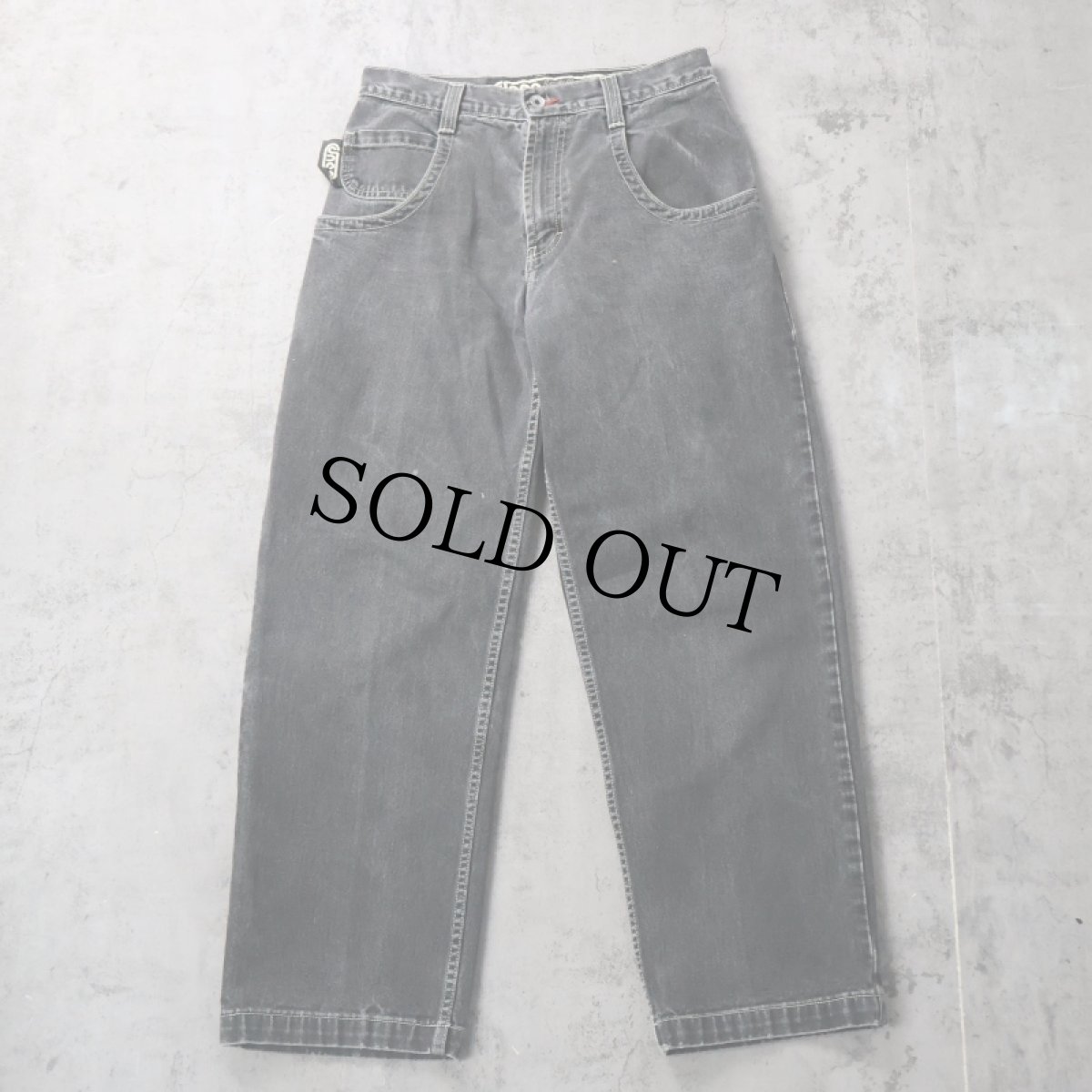 画像1: JNCO JEANS USA製 "Handyman" パッチ付き ブラックデニムペインターパンツ W31 (1)