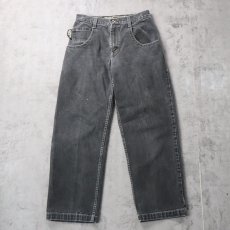 画像1: JNCO JEANS USA製 "Handyman" パッチ付き ブラックデニムペインターパンツ W31 (1)