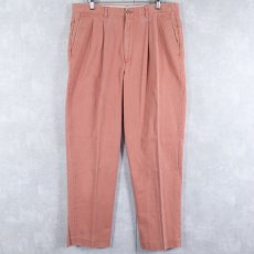 画像1: Brickman's USA製 2タック コットンパンツ W35 (1)