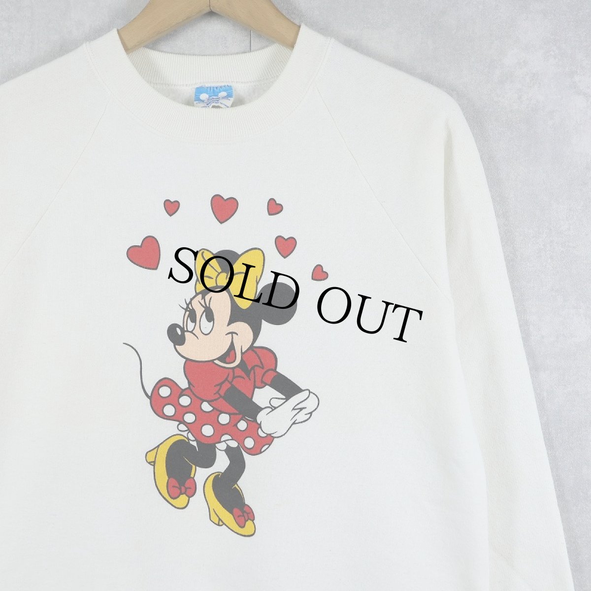 画像1: 80's Disney USA製 "MINNIE MOUSE" キャラクタープリントスウェット M (1)