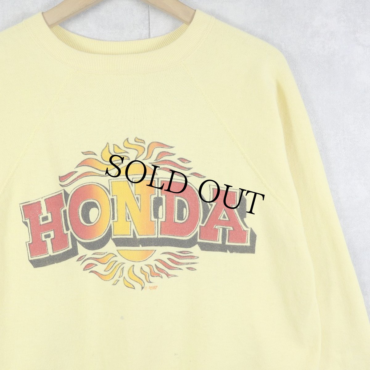 画像1: UNKNOWN "HONDA" プリントラグランスウェット (1)