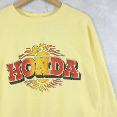 画像1: UNKNOWN "HONDA" プリントラグランスウェット (1)