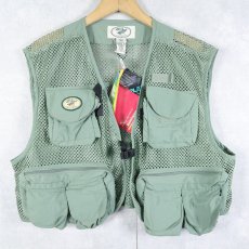 画像1: 90's L.L.Bean "FLY FISHING" メッシュフィッシングベスト L タグ付き (1)
