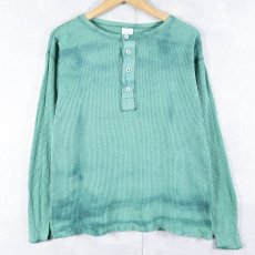 画像1: 60's〜 Sportswear ヘンリーネック サーマルロンT XL (1)