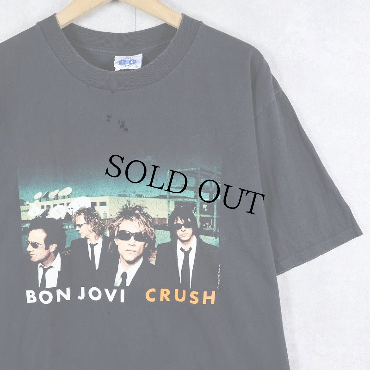 画像1: 2000's Bon Jovi "CRUSH" ハードロックバンドツアーTシャツ BLACK L (1)
