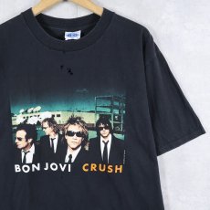 画像1: 2000's Bon Jovi "CRUSH" ハードロックバンドツアーTシャツ BLACK L (1)