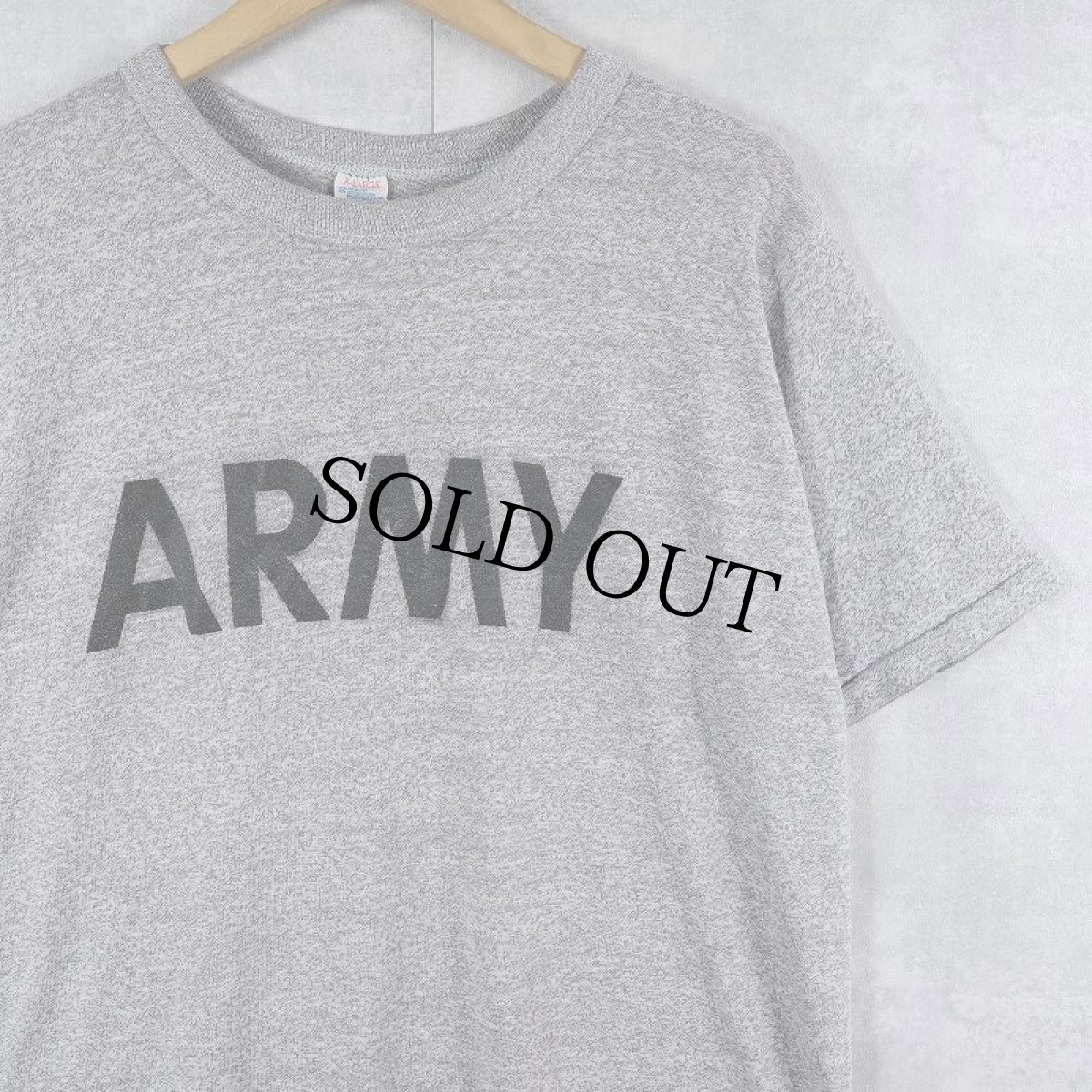画像1: 80's Champion トリコタグ USA製  "ARMY" プリントTシャツ XL (1)