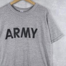 画像1: 80's Championトリコタグ USA製  "ARMY" プリントTシャツ XL (1)