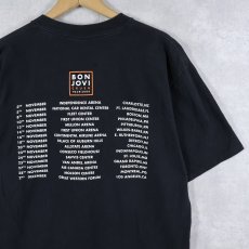 画像2: 2000's Bon Jovi "CRUSH" ハードロックバンドツアーTシャツ BLACK L (2)