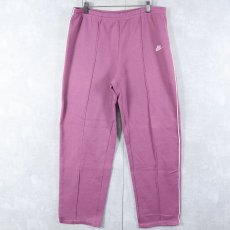 画像1: 80's NIKE 紺タグ サイドライン トラックパンツ L (1)
