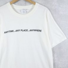 画像1: "ANYTIME...ANY PLACE...ANYWHERE" プリントTシャツ L (1)