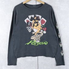 画像1: POISON "20 Years of Rock 'N' Ruin" ロックバンドロンT BLACK (1)