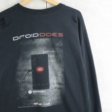 画像1: 2000's "DROID DOES" 企業プロモーションロンT BLACK L (1)