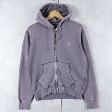 画像1: POLO Ralph Lauren フェード スウェットジップパーカー S (1)