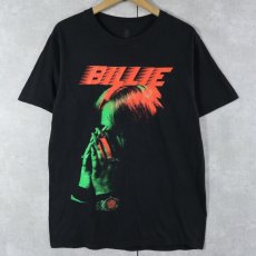 画像1: Billie Eilish ミュージシャンプリントTシャツ BLACK M (1)