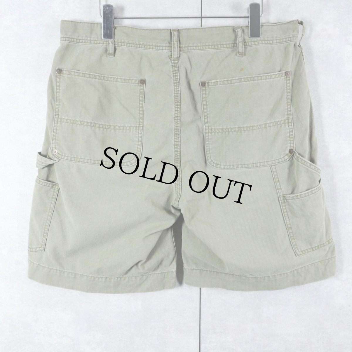 画像2: POLO Ralph Lauren ヘリンボーンツイル コットンペインターショーツ W35 (2)
