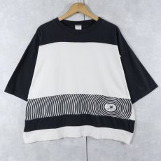 画像1: 90's Ocean Pacific 切り替えデザイン プリントTシャツ (1)