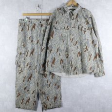 画像1: 80〜90's JIM TEENY USA製 シャドーカモ ジャケット/パンツ SETUP XL (1)