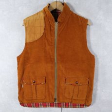 画像1: 70〜80's Levi's ガンパッチ付き コーデュロイハンティングベスト  (1)