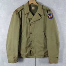 画像1: 40's U.S.ARMY M-41 パッチ付き コの字エンド フィールドジャケット 38R (1)