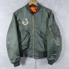 画像1: 70's U.S.AIRFORCE L-2B パッチ付き フライトジャケット MEDIUM (1)