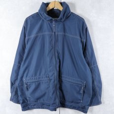 画像1: Eddie Bauer ナイロンジップジャケット NAVY XL (1)
