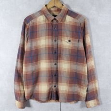 画像1: 2019AW Patagonia "ORGANIC COTTON" チェック柄 ネルシャツ S (1)
