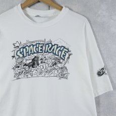 画像1: 90's IN CON USA製 "SPACE RACE" 映画パロディプリントTシャツ XL (1)
