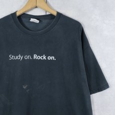 画像1: 90〜2000's Apple "Study on. Rock on." プリントTシャツ BLACK XL (1)