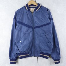 画像2: 80's〜 Keith James ポリコットン リバーシブルジャケット M (2)
