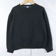 画像1: 80's RUSSELL ATHLETIC 無地スウェット BLACK M (1)