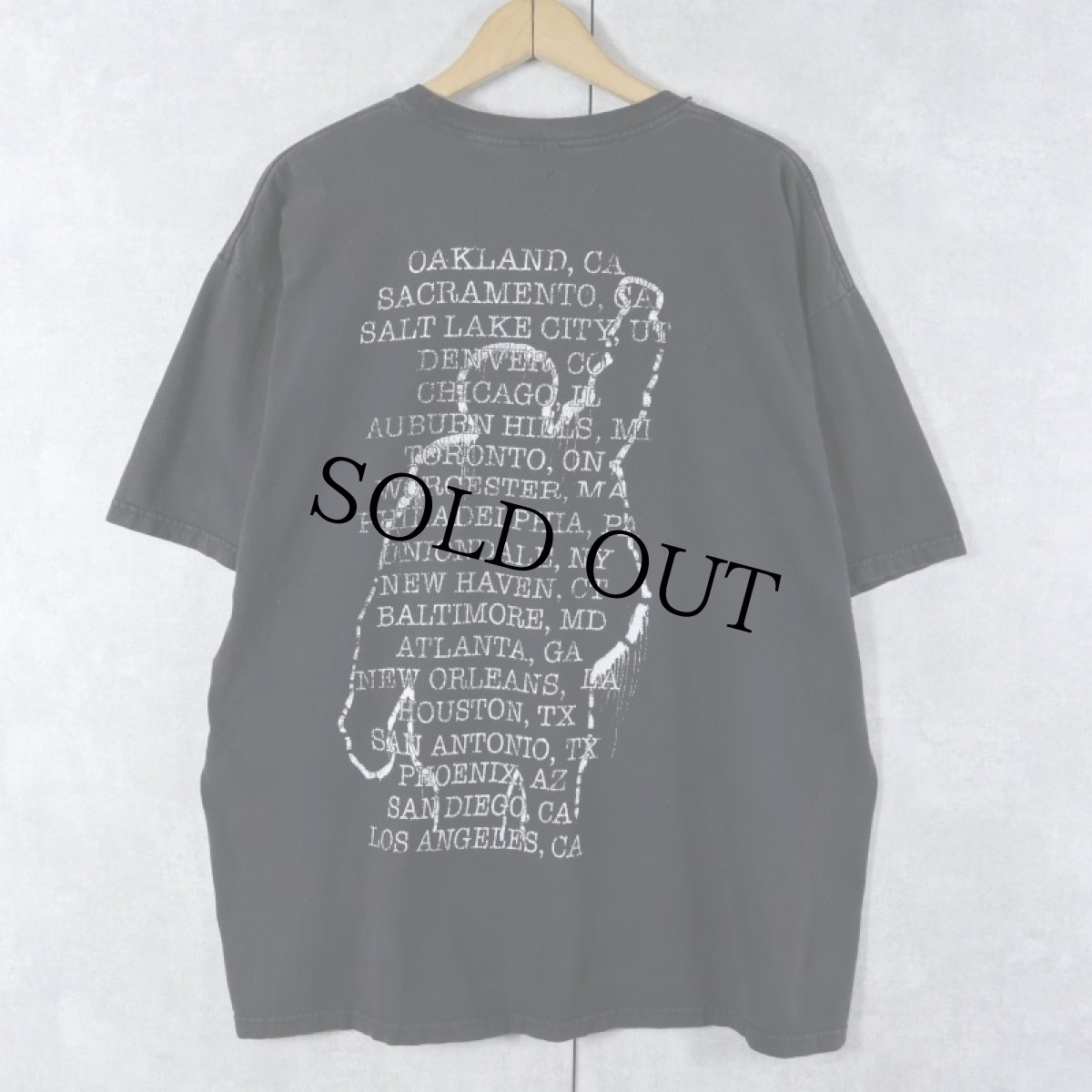 画像2: 90〜2000's Rage Against the Machine "THE BATTLE OF LOS ANGELES" ロックバンドTシャツ BLACK (2)