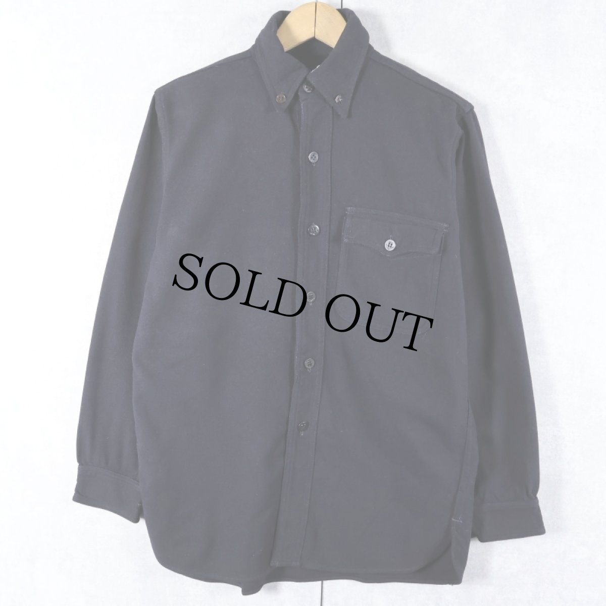 画像1: 40's WWII U.S.NAVY "One-side Pocket" CPOシャツ (1)