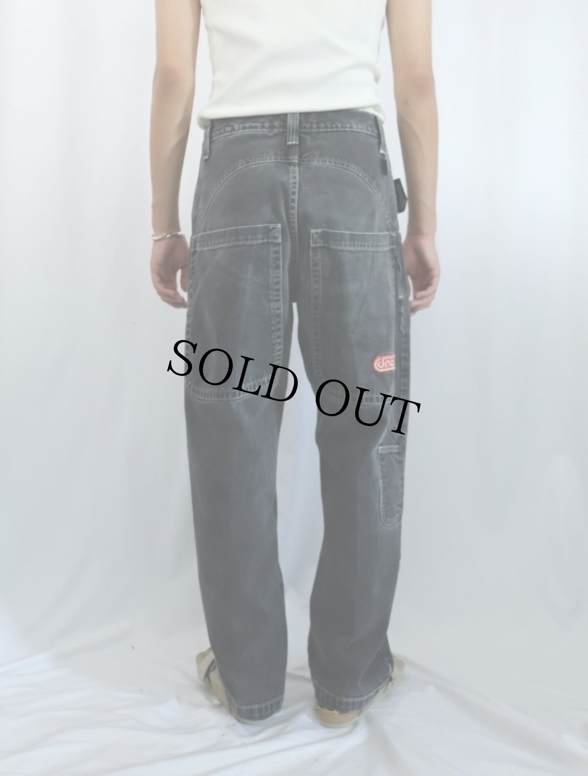 画像4: JNCO JEANS USA製 "Handyman" パッチ付き ブラックデニムペインターパンツ W31 (4)