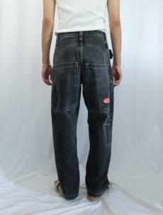 画像4: JNCO JEANS USA製 "Handyman" パッチ付き ブラックデニムペインターパンツ W31 (4)