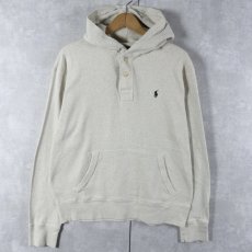 画像1: POLO Ralph Lauren ヘンリーネック スウェットフーディー M (1)