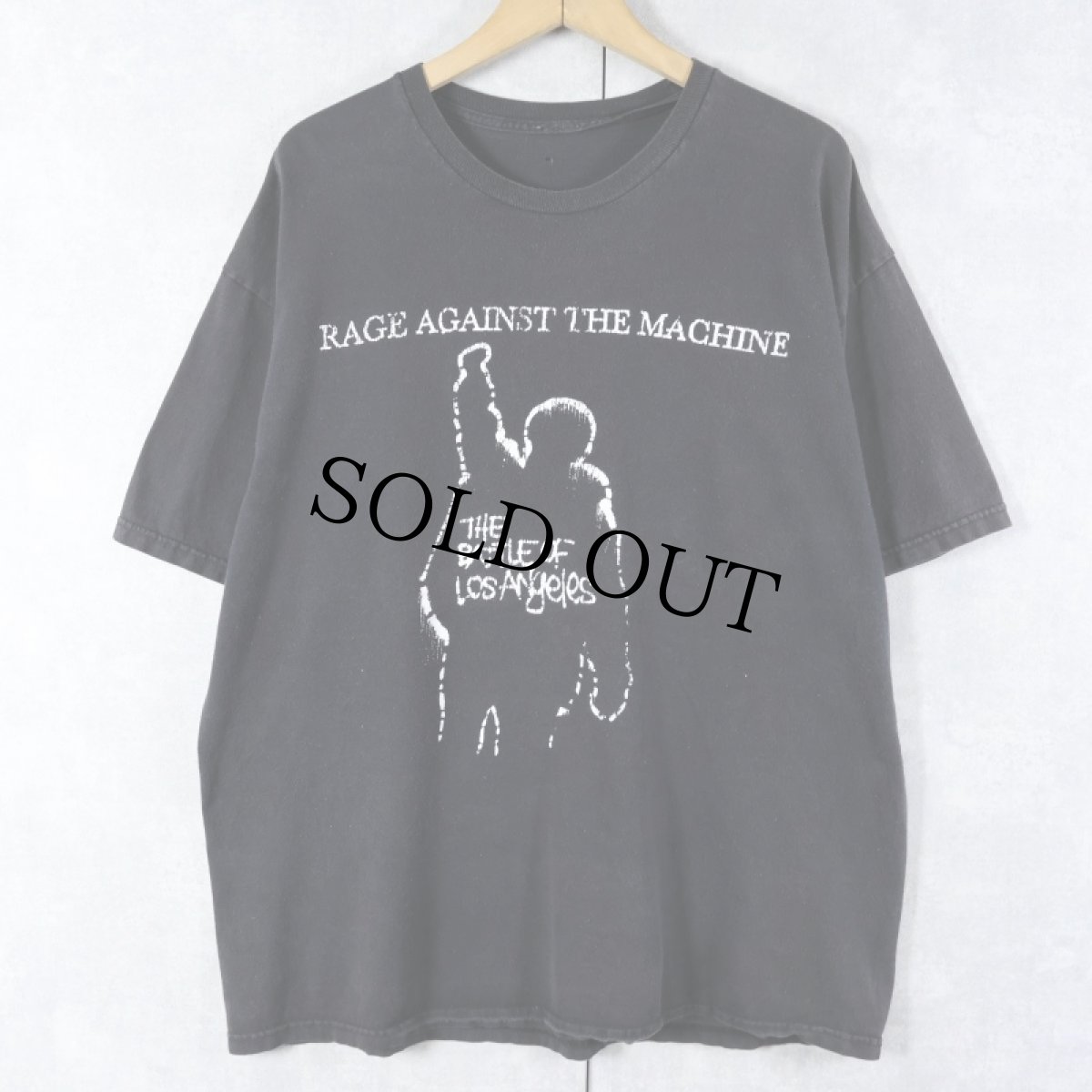 画像1: 90〜2000's Rage Against the Machine "THE BATTLE OF LOS ANGELES" ロックバンドTシャツ BLACK (1)