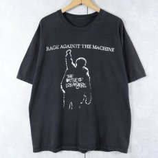 画像1: 90〜2000's Rage Against the Machine "THE BATTLE OF LOS ANGELES" ロックバンドTシャツ BLACK (1)