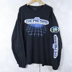 画像1: SONIC "THE HEDGEHOG" ビデオゲームプリントロンT BLACK XL (1)
