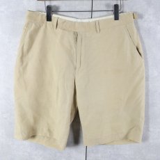 画像1: POLO Ralph Lauren ノータック シルク×リネン ショーツ W34 (1)
